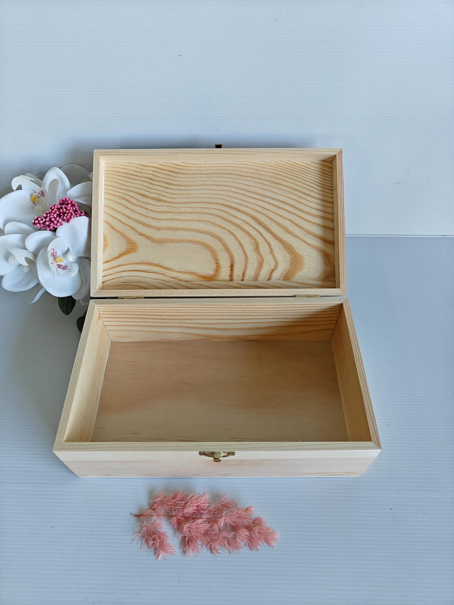 Personalised Wooden Keepsake Box | Memorial & Wedding Memory Box | Baby Keepsake Box