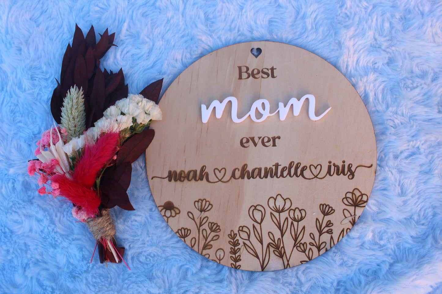 Personalized Mother's Day gift, Best mom ever, Personalized wooden plaque