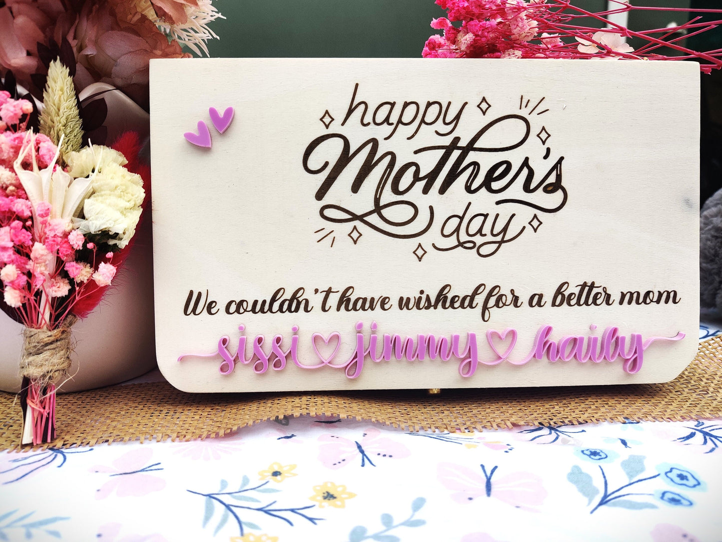 Personalized Mother's Day gift, Keepsake for Mom