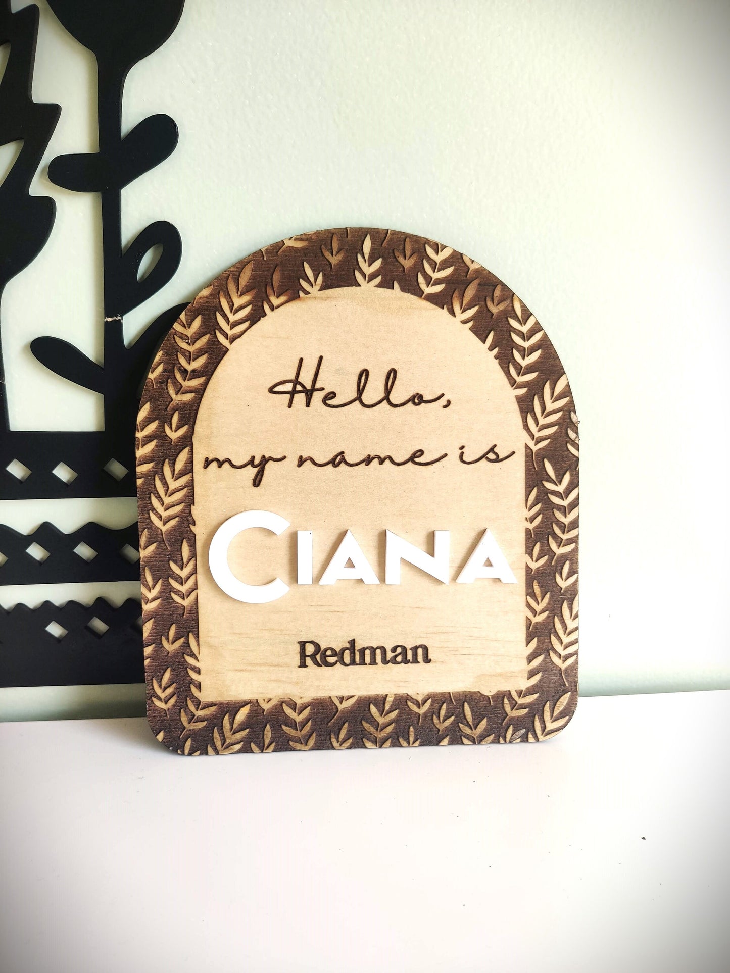 Hello World Plaque