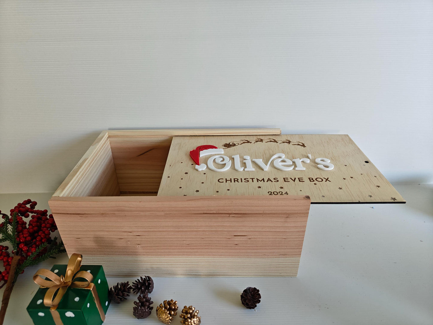Christmas Box - Personalised Christmas Eve Box - Christmas Keepsake Box