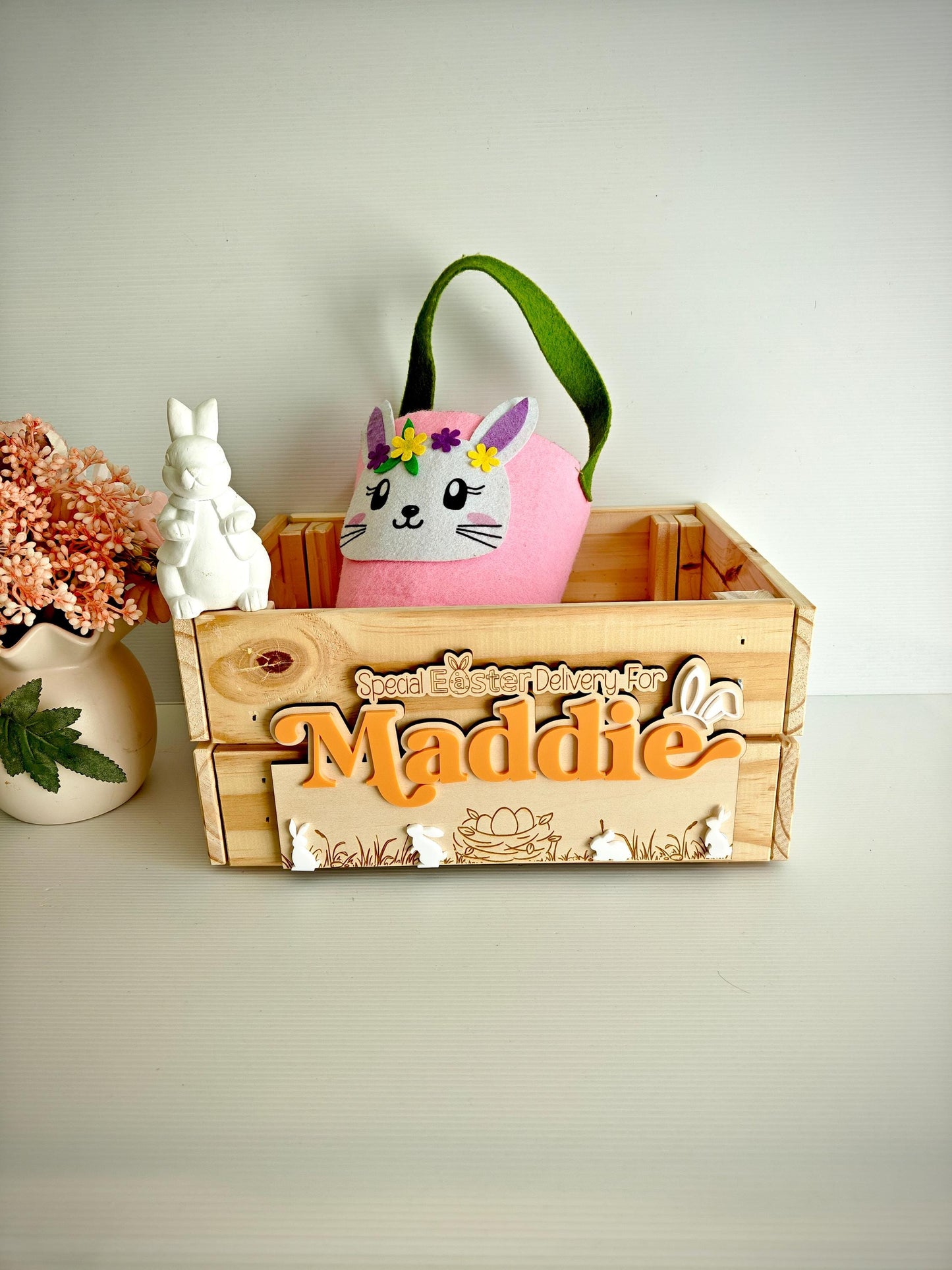 Personalised Easter Crate| Easter Egg Basket | Easter Gift | Easter
