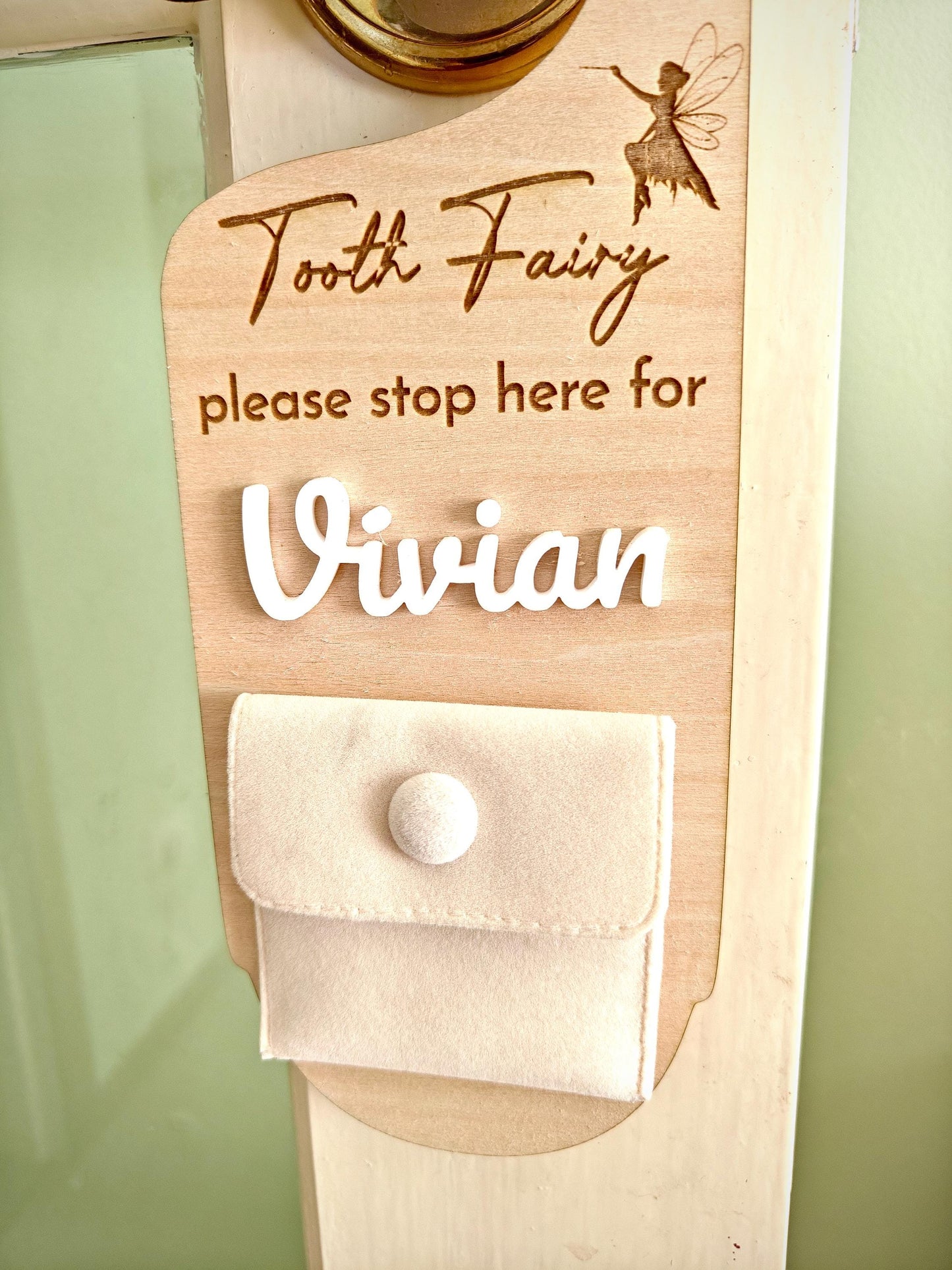 Personalised Tooth Fairy Door Hanger