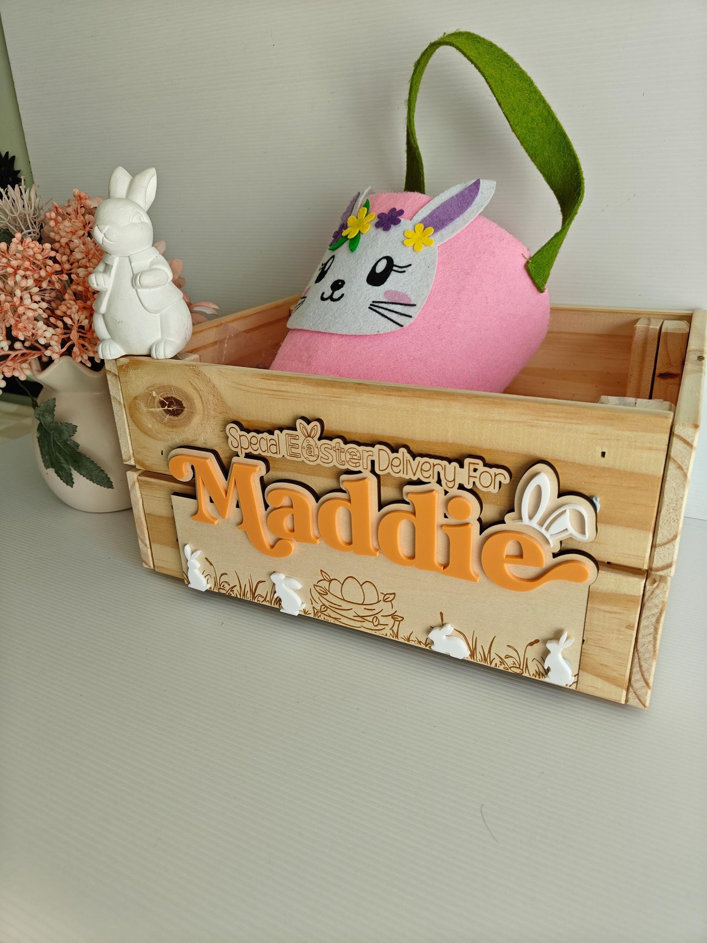 Personalised Easter Crate| Easter Egg Basket | Easter Gift | Easter