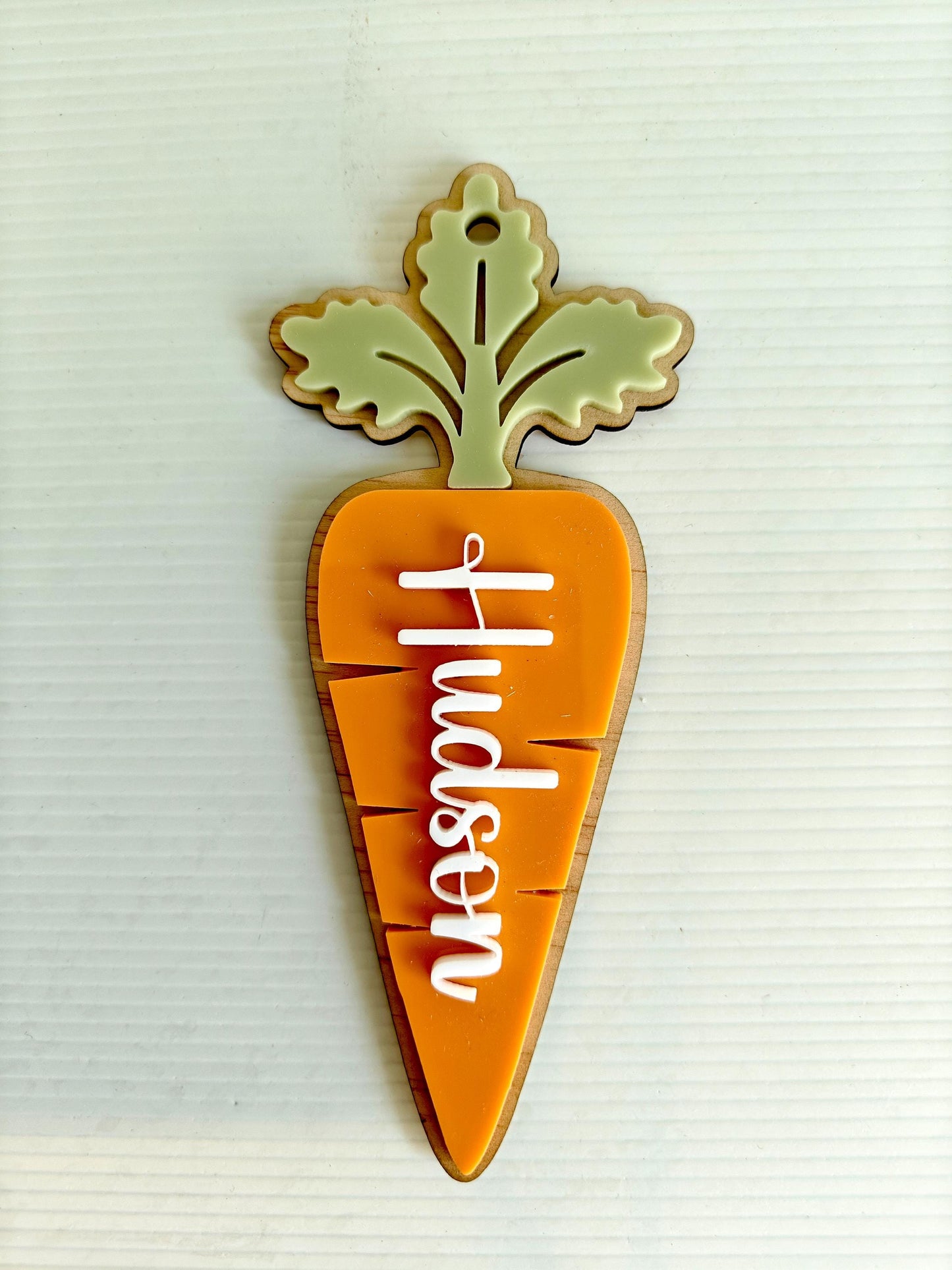 Pastel Easter Tags - Carrot tag - Personalised laser cut hamper tags