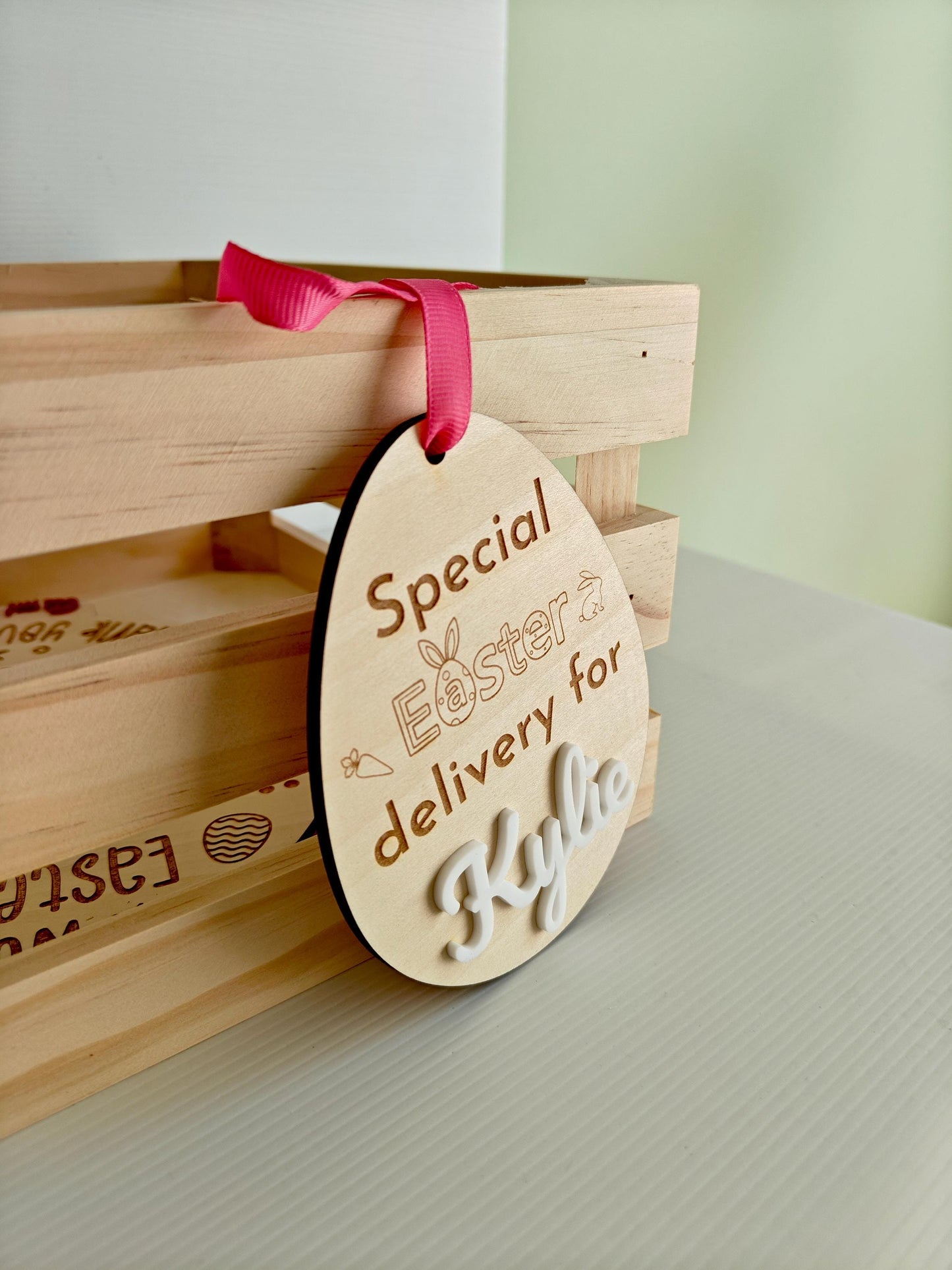Kaylie - Easter Tags - Personalised Easter Tags - personalised easter gift tag personalised custom easter egg - Easter egg tag