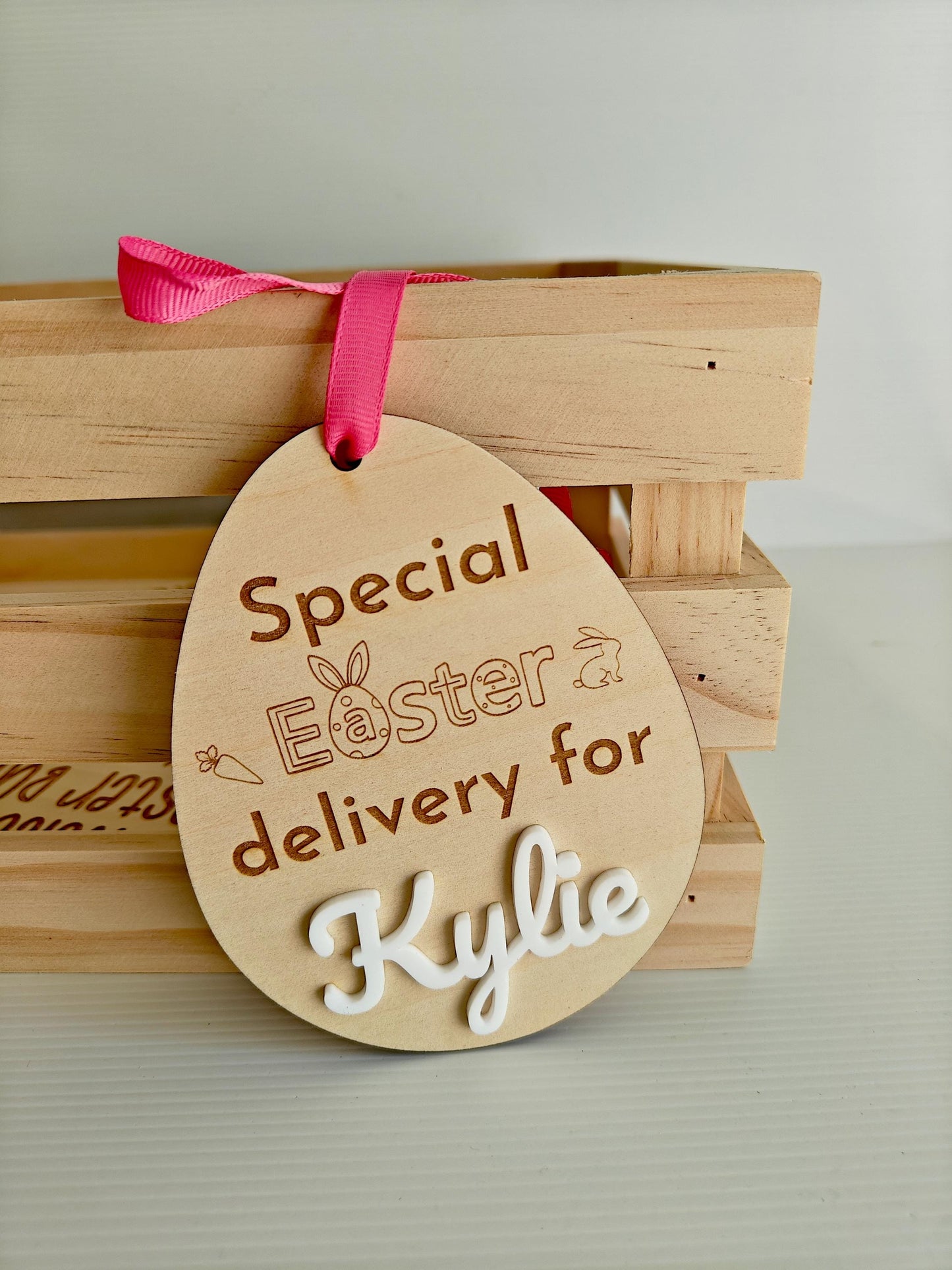 Kaylie - Easter Tags - Personalised Easter Tags - personalised easter gift tag personalised custom easter egg - Easter egg tag