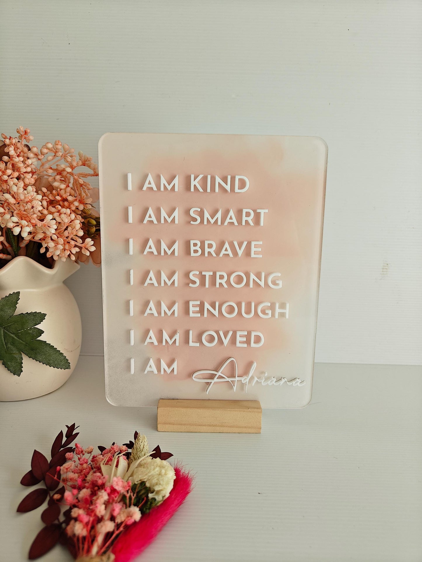 Kids Personalised Affirmations Sign