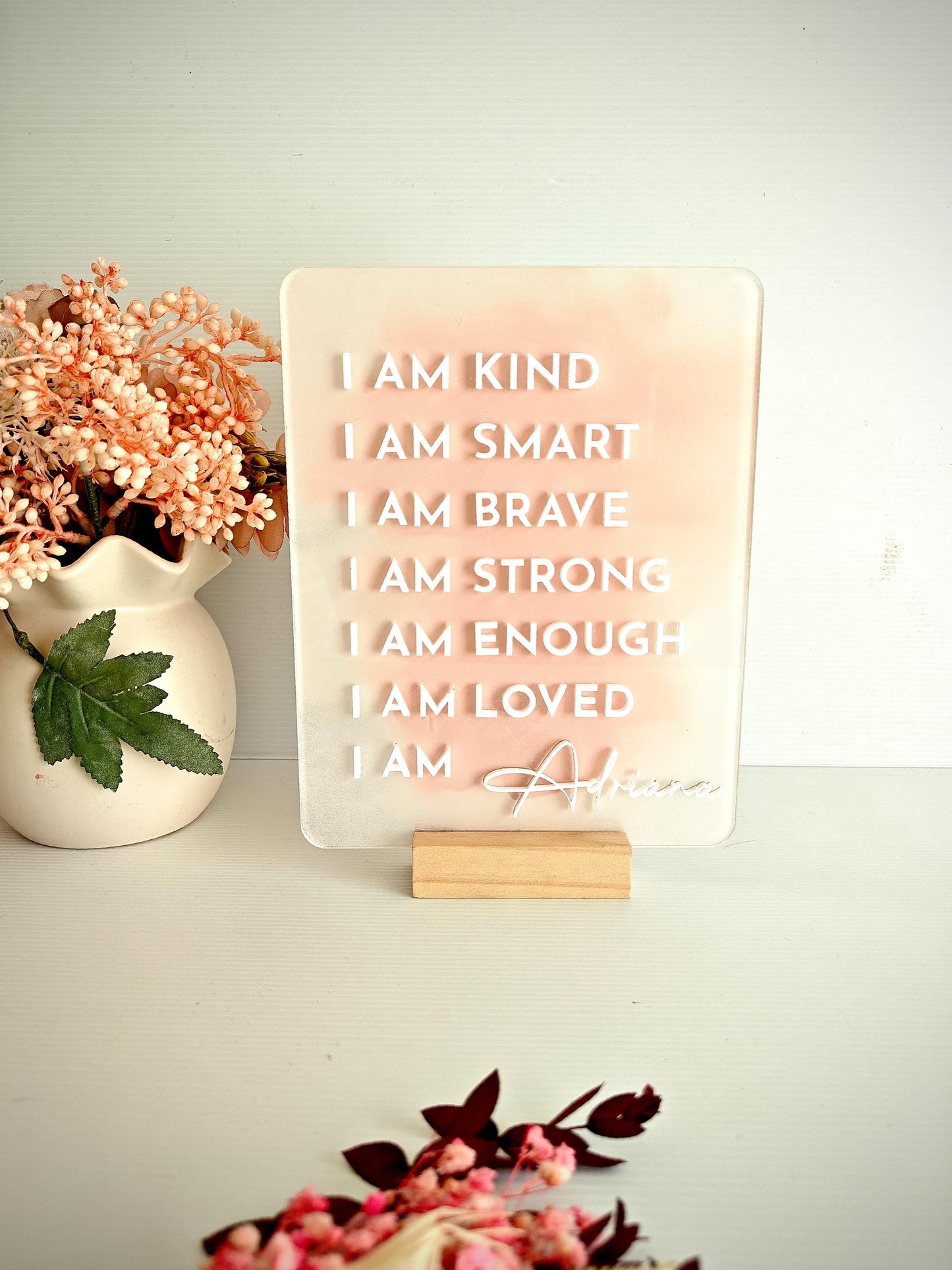 Kids Personalised Affirmations Sign