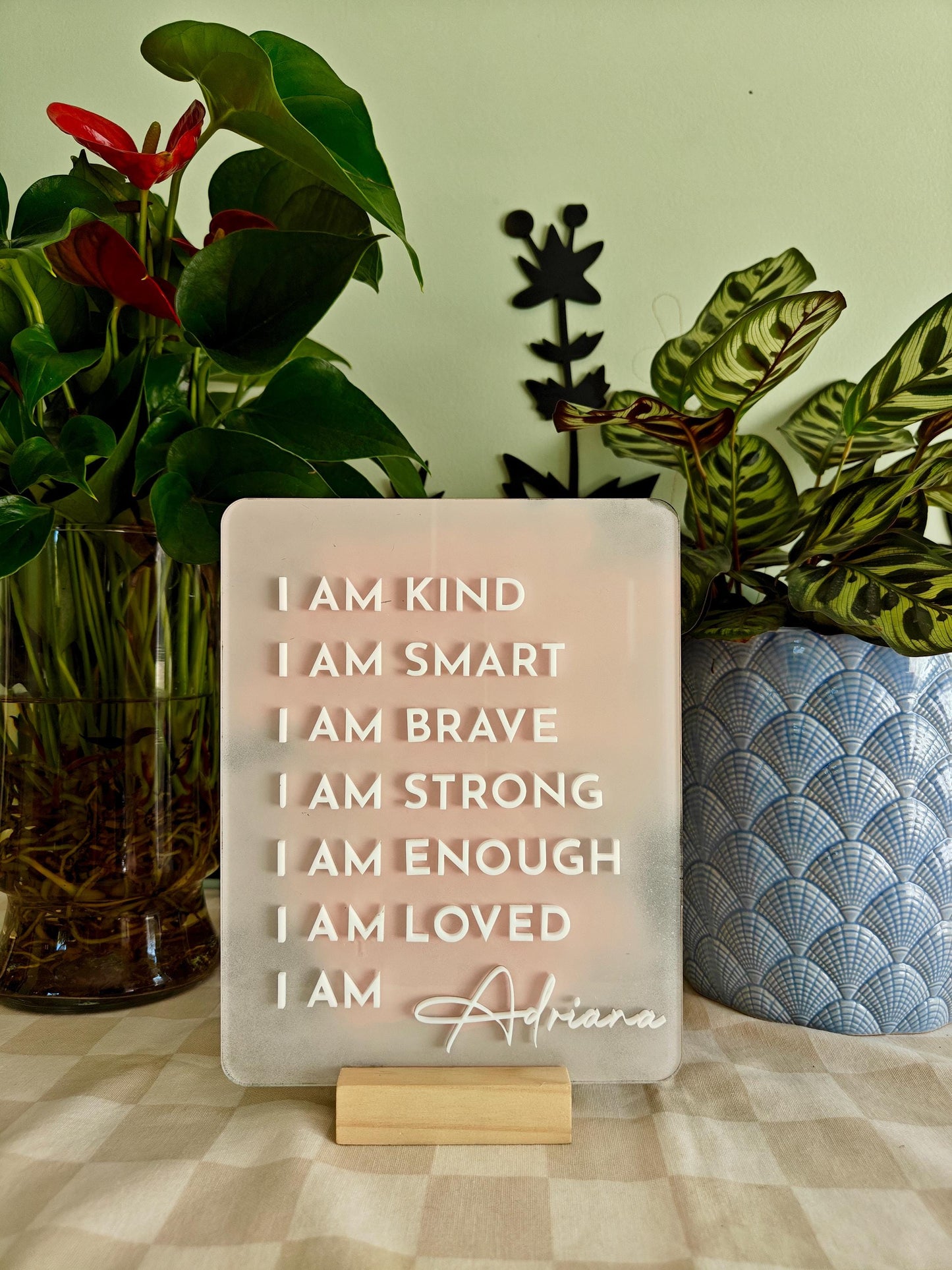 Kids Personalised Affirmations Sign