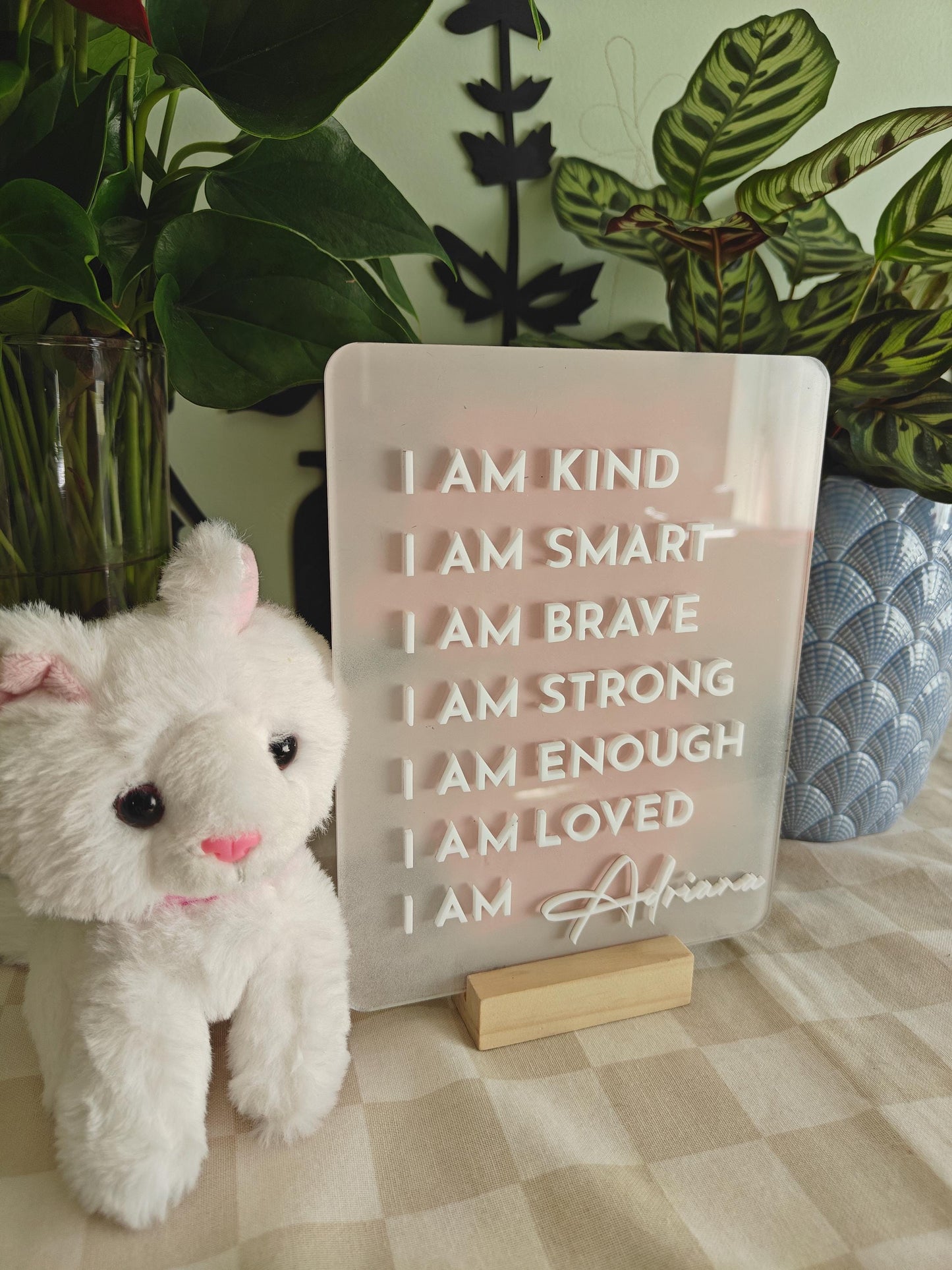 Kids Personalised Affirmations Sign