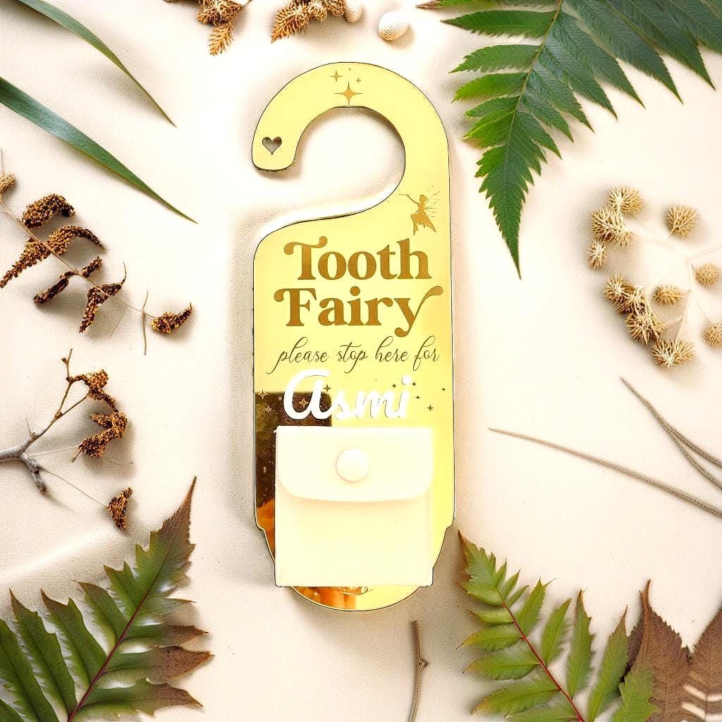 Tooth Fairy Door Hanger Personalised | Personalised Tooth Fairy Trinket