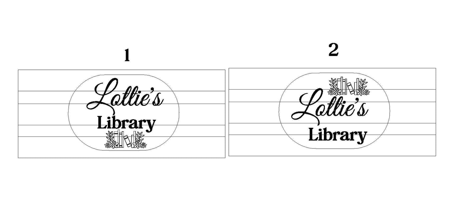 Personalised book box | library crate