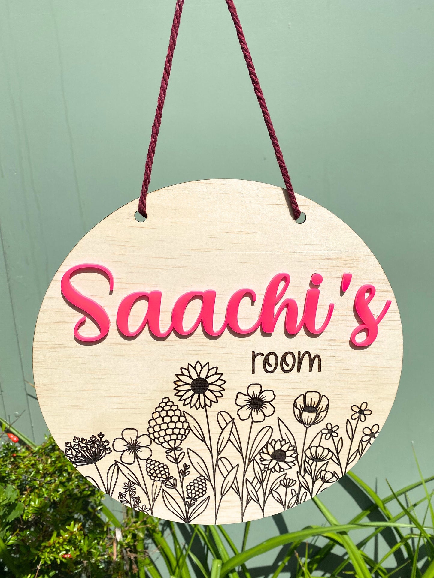 Kid's room door sign