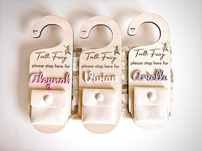 Tooth Fairy Door Hanger Personalised | Personalised Tooth Fairy Trinke