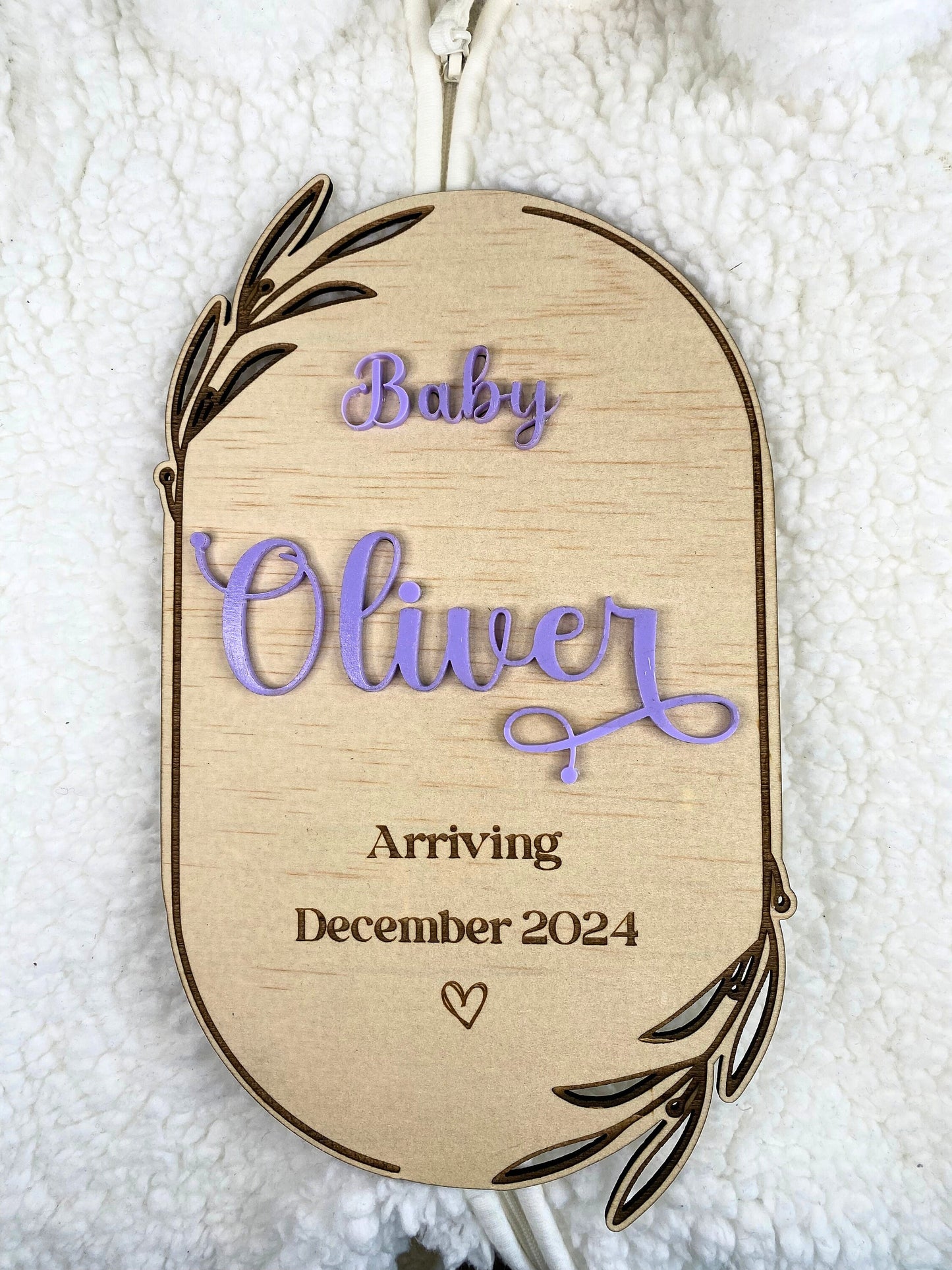 Pregnancy Announcement plaque