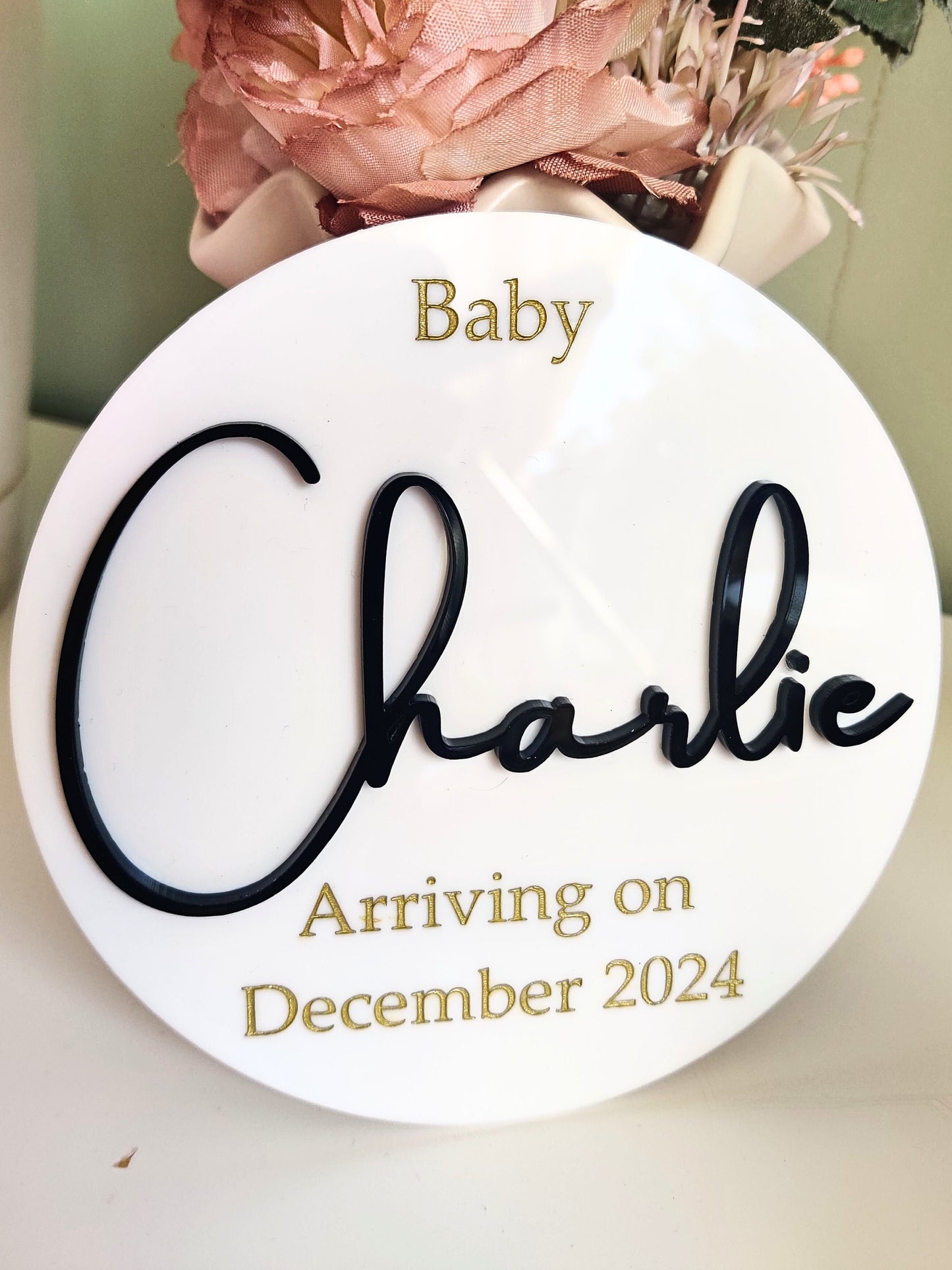 Birth Announcement Plaque