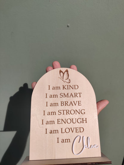 Kids Affirmation Stand/Card