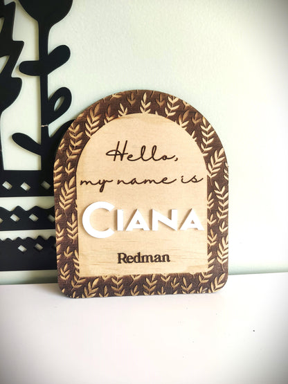 Hello World Plaque