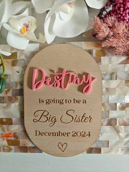 Big Brother/Sister Announcement/Sign