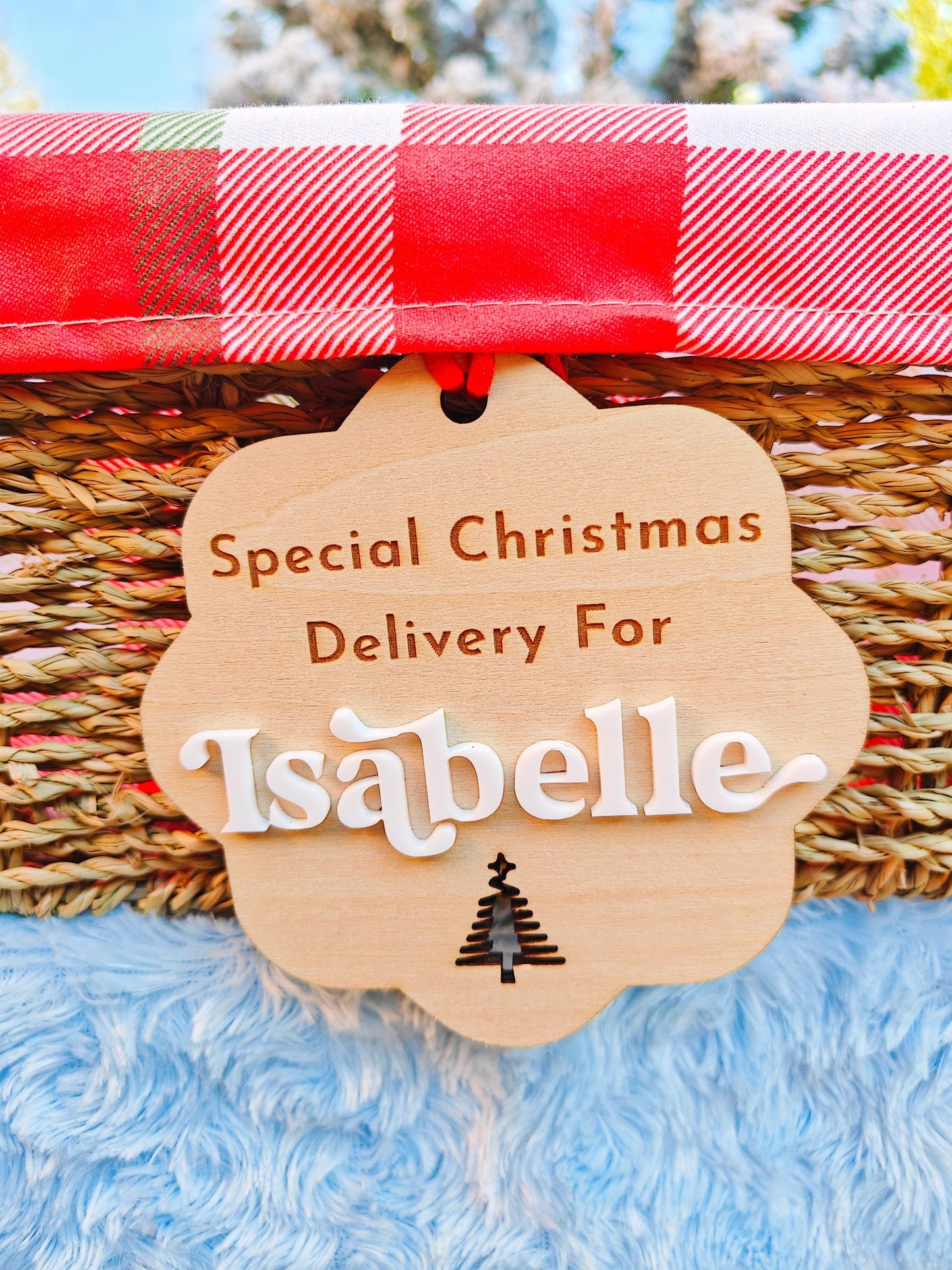 Christmas Basket | 1st December Basket and Plaque