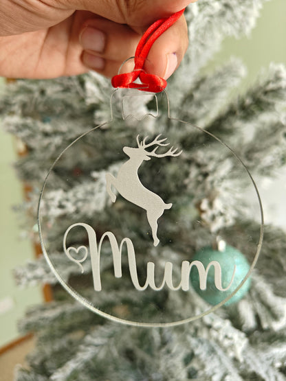 Christmas Ornaments - Mum Dad