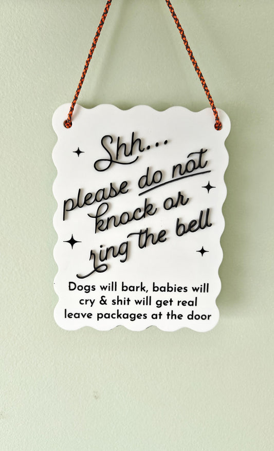Do not disturb sign