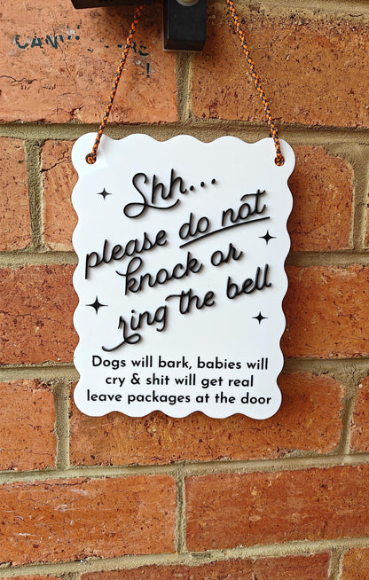 Do not disturb sign