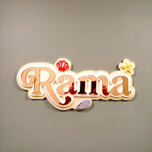Name Plaque | Kids Name Plaque | Layered Wall Art | Acrylic Birth Plaque