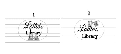 Personalised book box | library crate