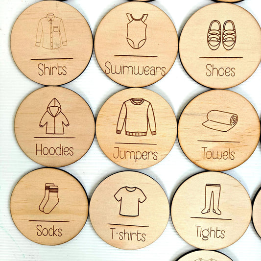 Custom Wood Storage Tags: Linen Closet, Pantry, Toy Room
